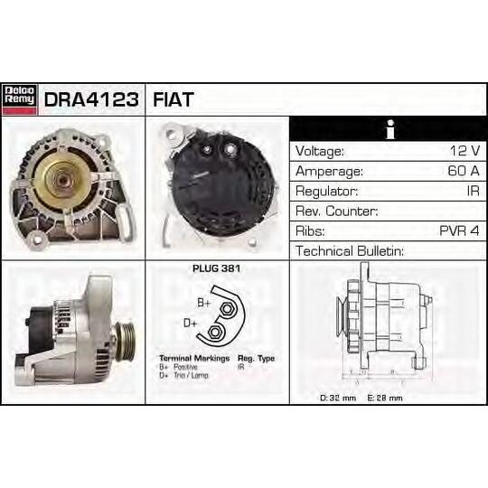 DRA4123 - Alternator 