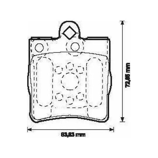 573093J-AS - Brake Pad Set, disc brake 