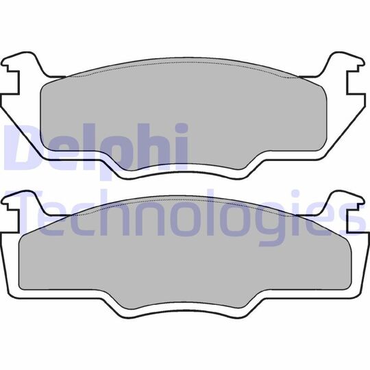 LP225 - Brake Pad Set, disc brake 