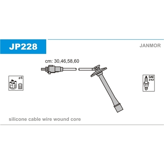 JP228 - Tändkabelsats 