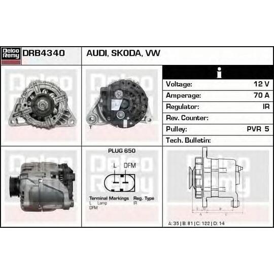 DRB4340 - Alternator 