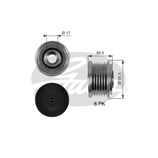 OAP7049 - Alternator Freewheel Clutch 