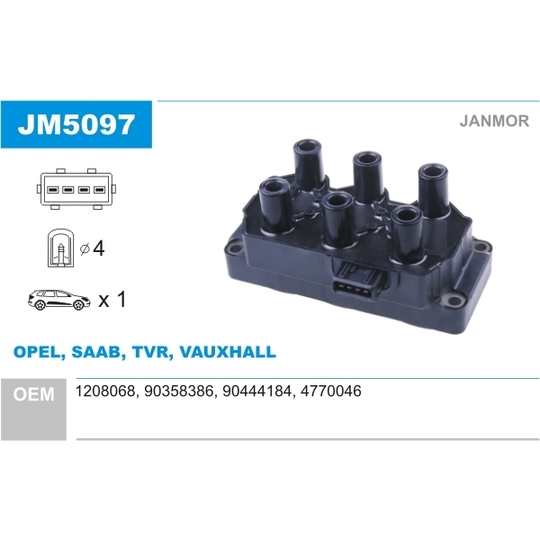 JM5097 - Ignition coil 