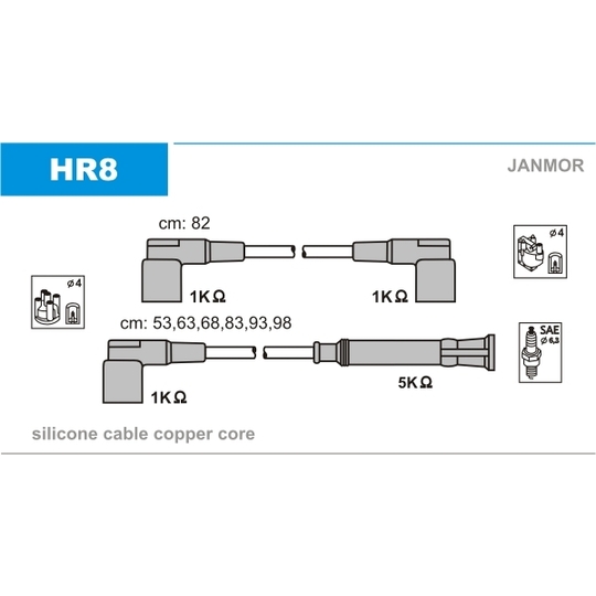 HR8 - Ignition Cable Kit 