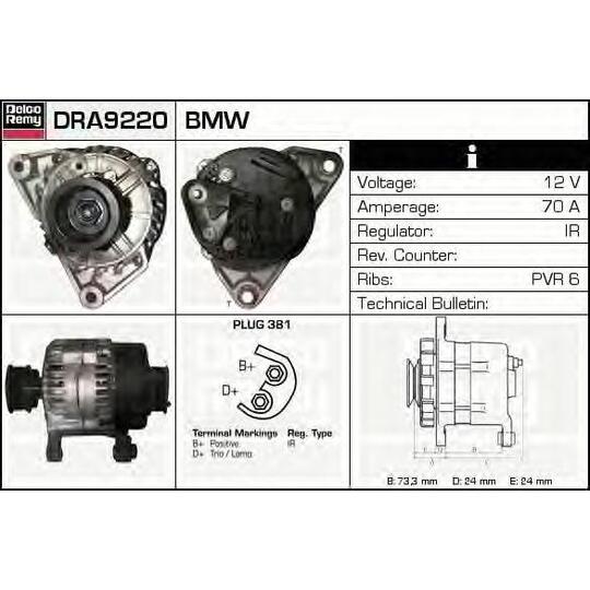 DRA9220 - Alternator 