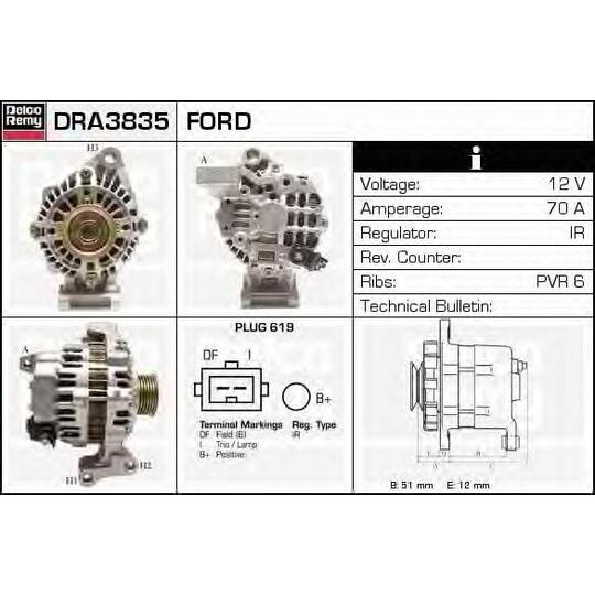 DRA3835 - Alternator 