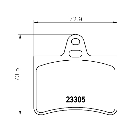 MDB2190 - Brake Pad Set, disc brake 