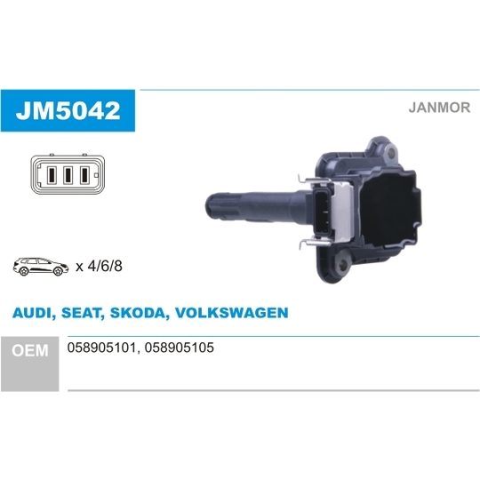 JM5042 - Ignition coil 