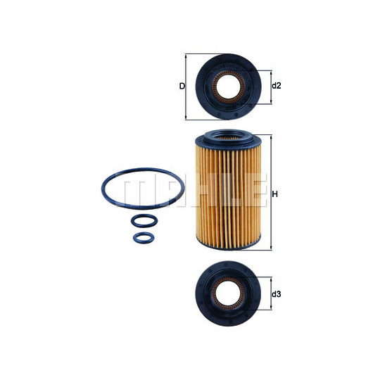 OX 153/7D2 - Oil filter 