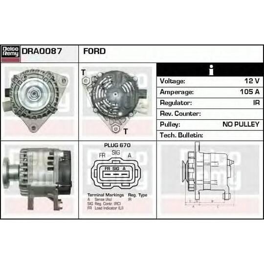 DRA0087 - Alternator 