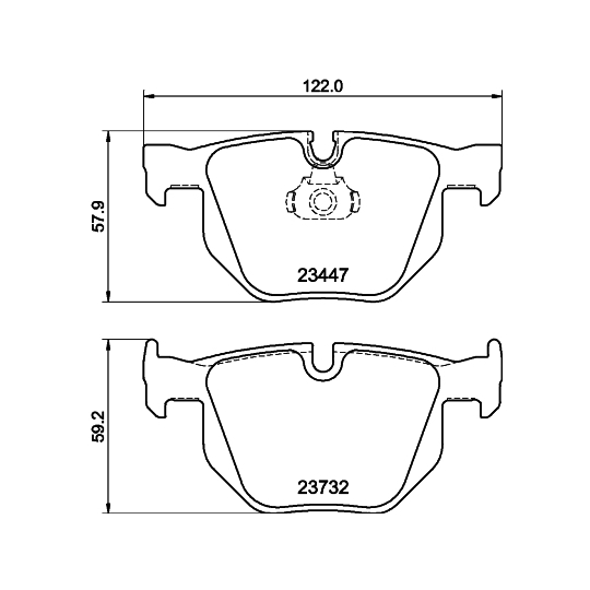 MDB2961 - Brake Pad Set, disc brake 