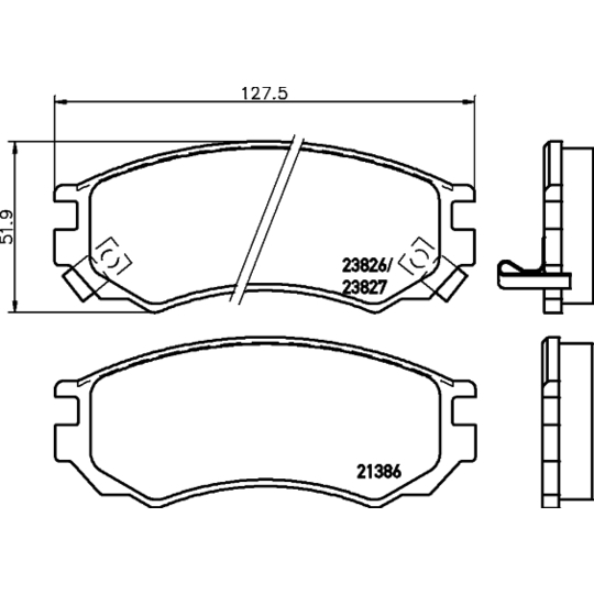 MDB1920 - Brake Pad Set, disc brake 