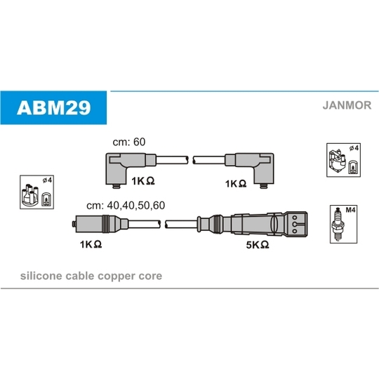 ABM29 - Tändkabelsats 