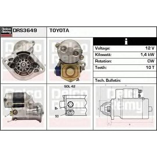 DRS3649 - Startmotor 