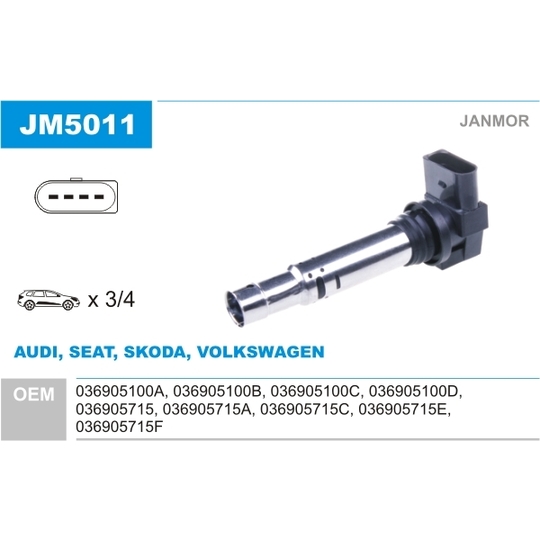 JM5011 - Ignition coil 