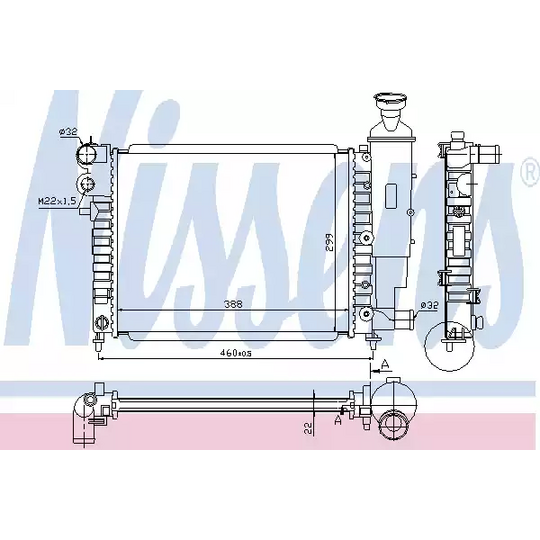 63522A - Radiaator, mootorijahutus 