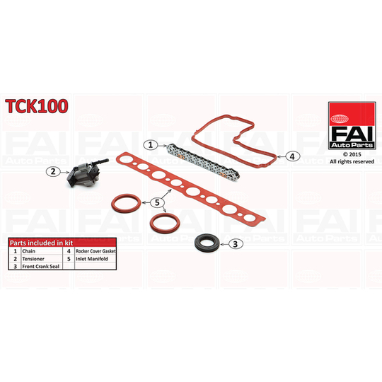 TCK100 - Mootori keti komplekt 