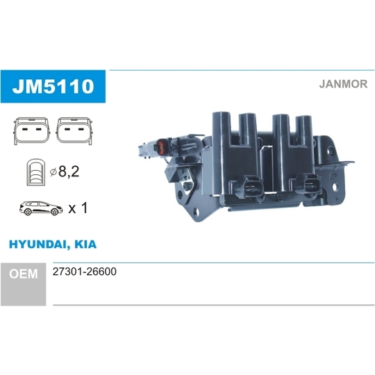 JM5110 - Ignition coil 