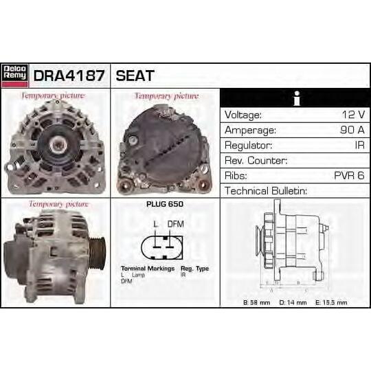 DRA4187 - Alternator 