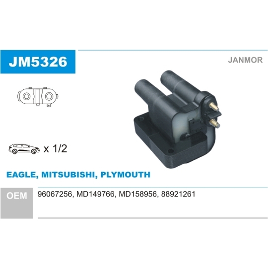 JM5326 - Ignition coil 