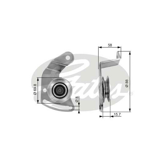 T36043 - Tensioner Pulley, V-belt 