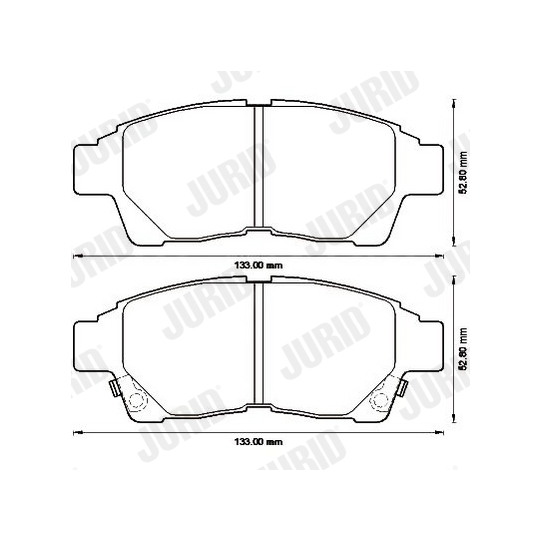 572543J - Brake Pad Set, disc brake 