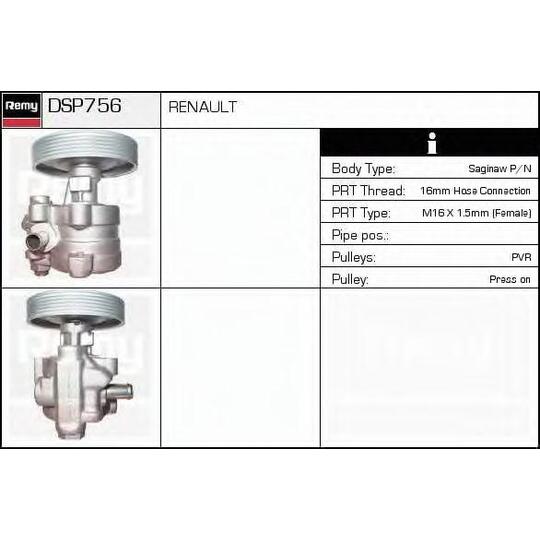 DSP756 - Hydraulic Pump, steering system 