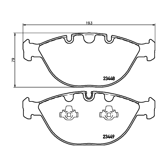 MDB2320 - Brake Pad Set, disc brake 