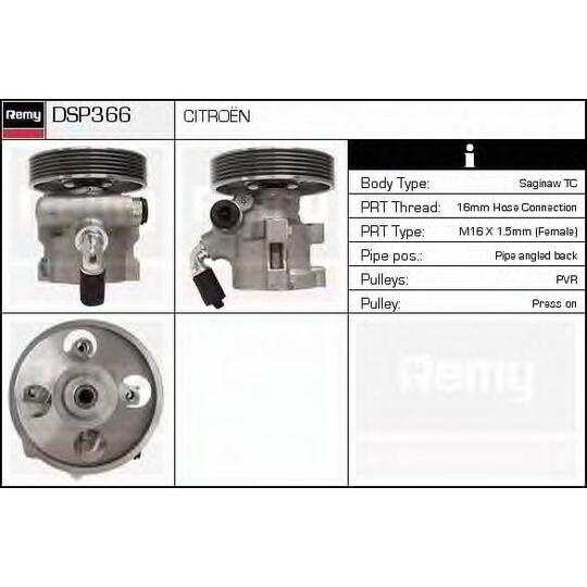 DSP366 - Hydraulic Pump, steering system 