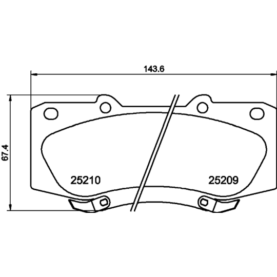 MDB3160 - Brake Pad Set, disc brake 