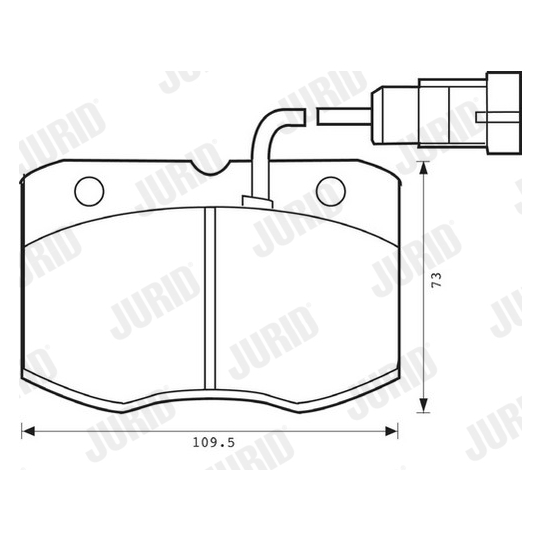 573081J - Brake Pad Set, disc brake 