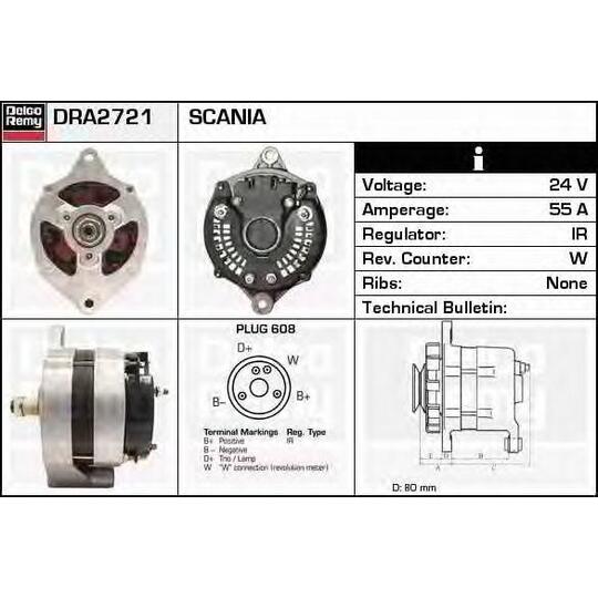 DRA2721 - Alternator 