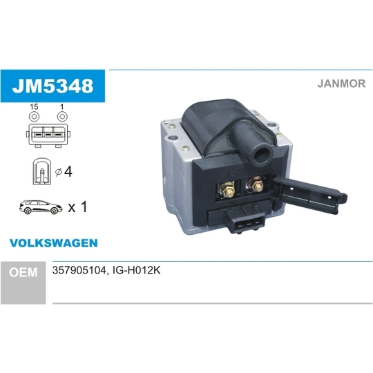 JM5348 - Ignition coil 