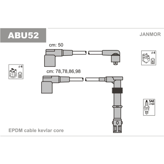 ABU52 - Ignition Cable Kit 