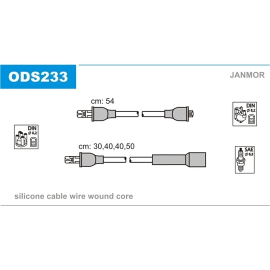 ODS233 - Ignition Cable Kit 