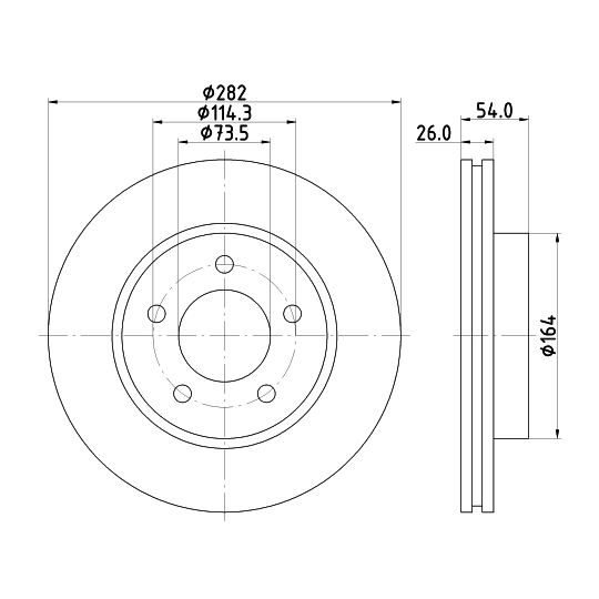 MDC2254 - Brake Disc 