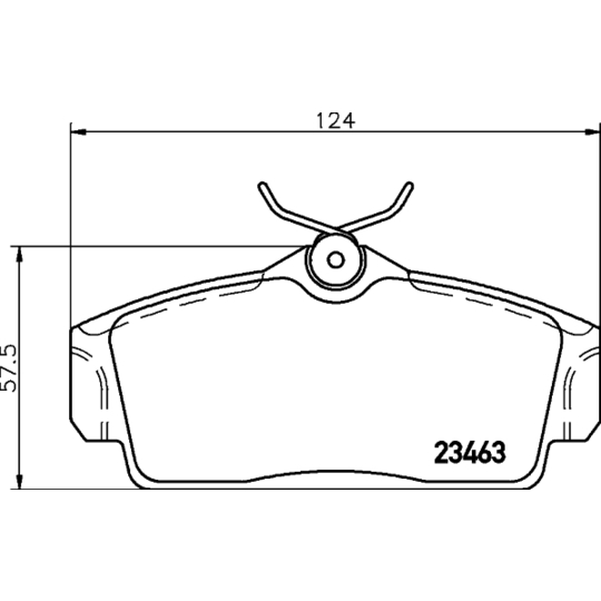 MDB1818 - Brake Pad Set, disc brake 