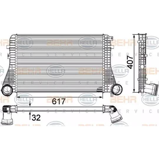 8ML 376 746-711 - Intercooler, charger 