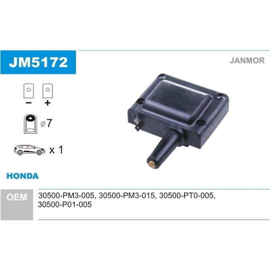 JM5172 - Ignition coil 
