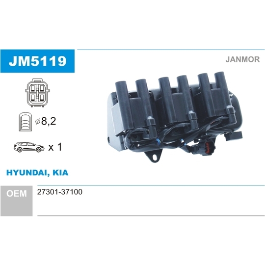 JM5119 - Ignition coil 