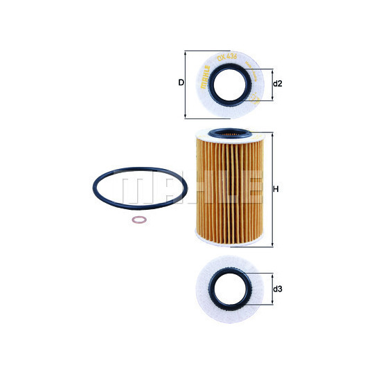 OX 436D - Oil filter 