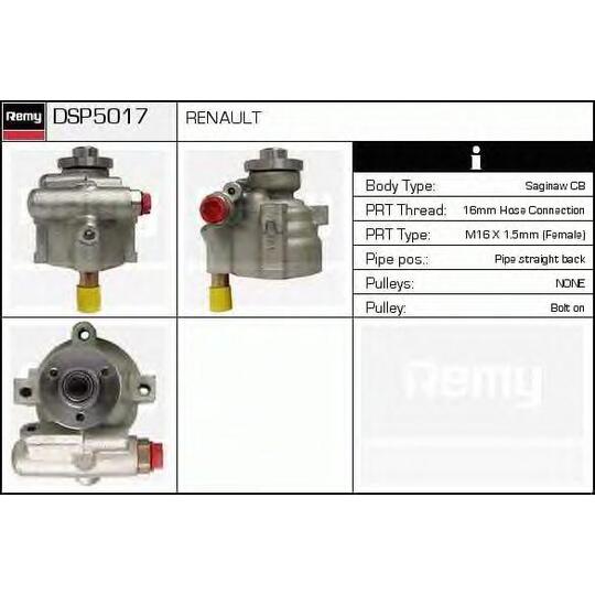 DSP5017 - Hydraulic Pump, steering system 