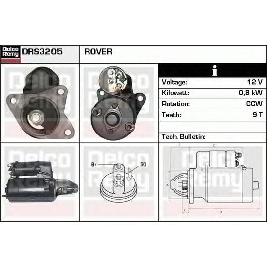 DRS3205 - Startmotor 