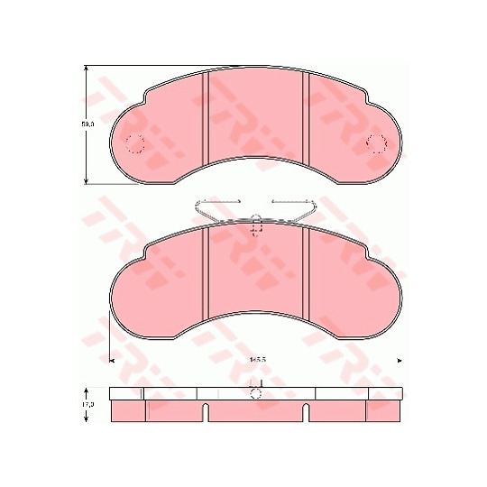 GDB1070 - Brake Pad Set, disc brake 