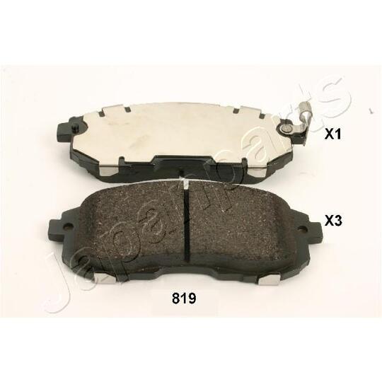PA-819AF - Brake Pad Set, disc brake 