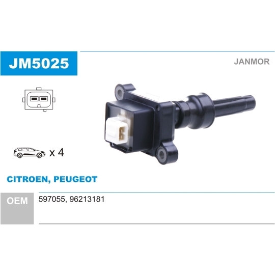 JM5025 - Ignition coil 