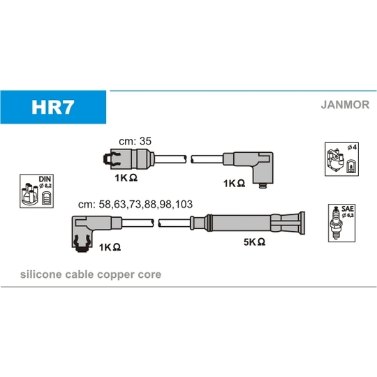 HR7 - Ignition Cable Kit 