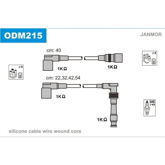 ODM215 - Ignition Cable Kit 
