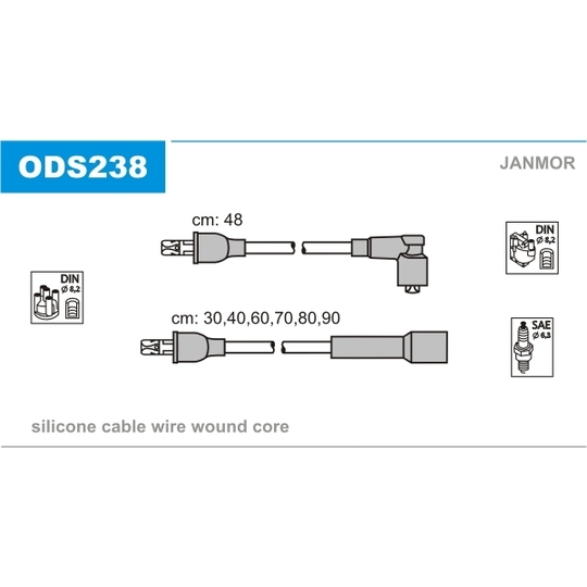 ODS238 - Ignition Cable Kit 