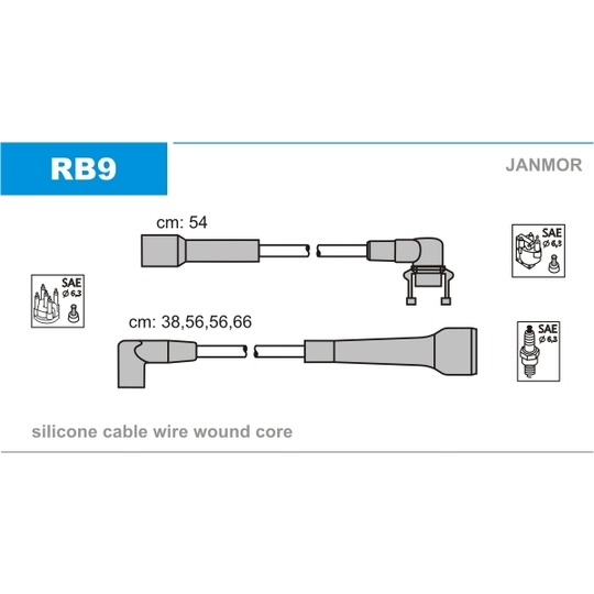 RB9 - Ignition Cable Kit 